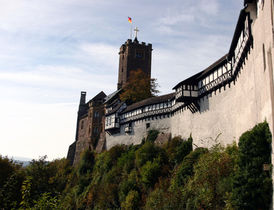 Bild zeigt die Wartburg bei Eisenach